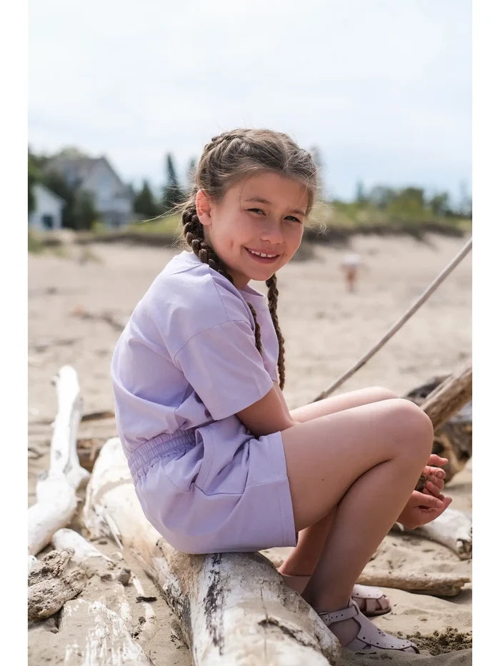 Bee & Magnolia / Organic Cotton Short Set - Lilac Breeze / 8Y