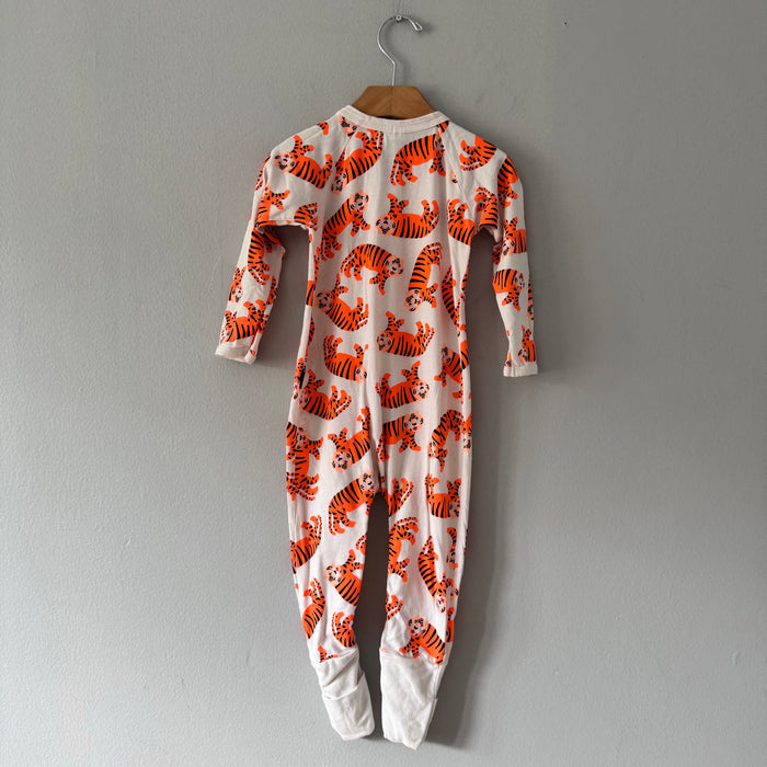 Bonds / White x tiger romper / 12-18M