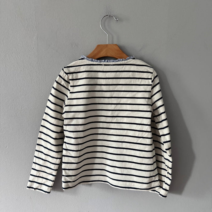 Crewcuts / Stripe long sleeve with collar / 4-5Y