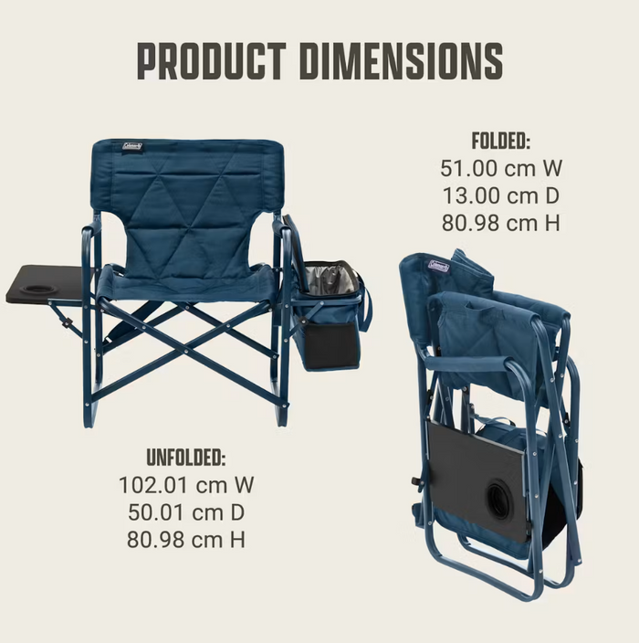 Flex 'N Go Chair Cooler and Table Sapphire