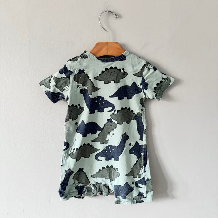 Hux / Green dinosaur romper / 6-12M