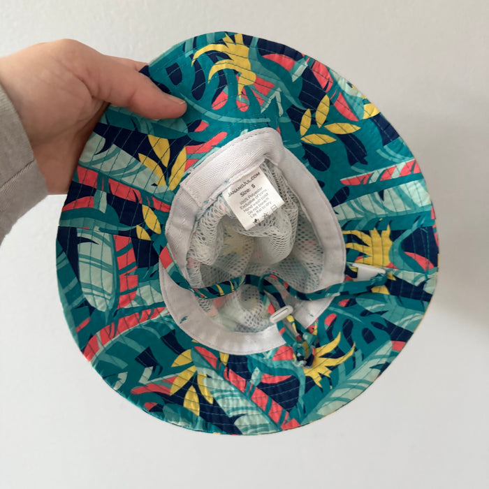 Jan & Jul / Green sun hat / S(0-6M)