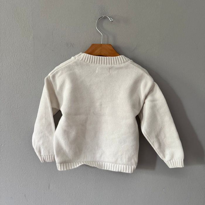 Mango / White cotton cardigan / 18-24M