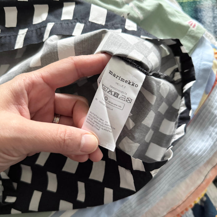 Marimekko / Black x white dress / 2Y