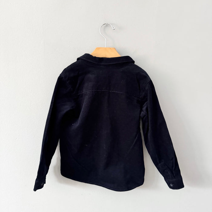Miles the label / Black codruroy shirt / 6Y