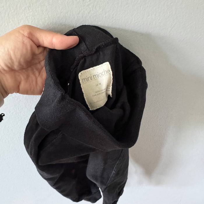 Mini mioche / Black harem pants / 12-18M