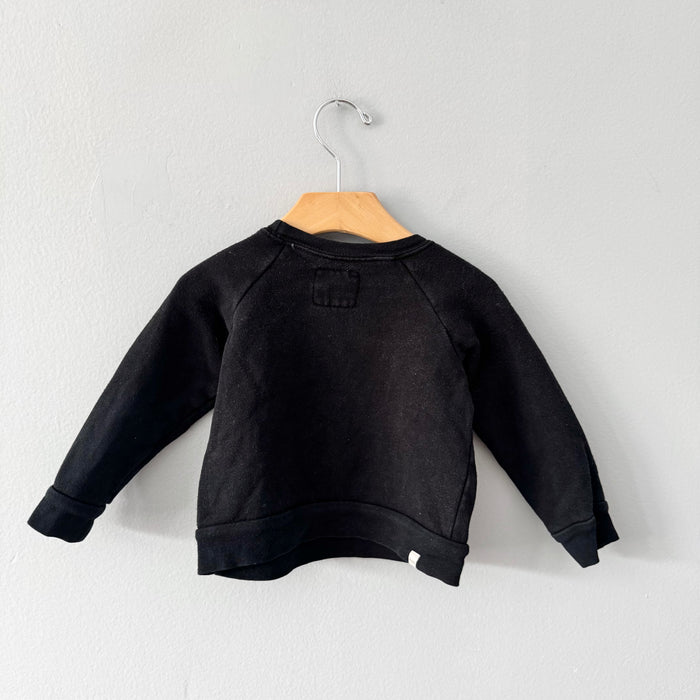 Mini mioche / Black Living the dream sweatshirt / 12-18M