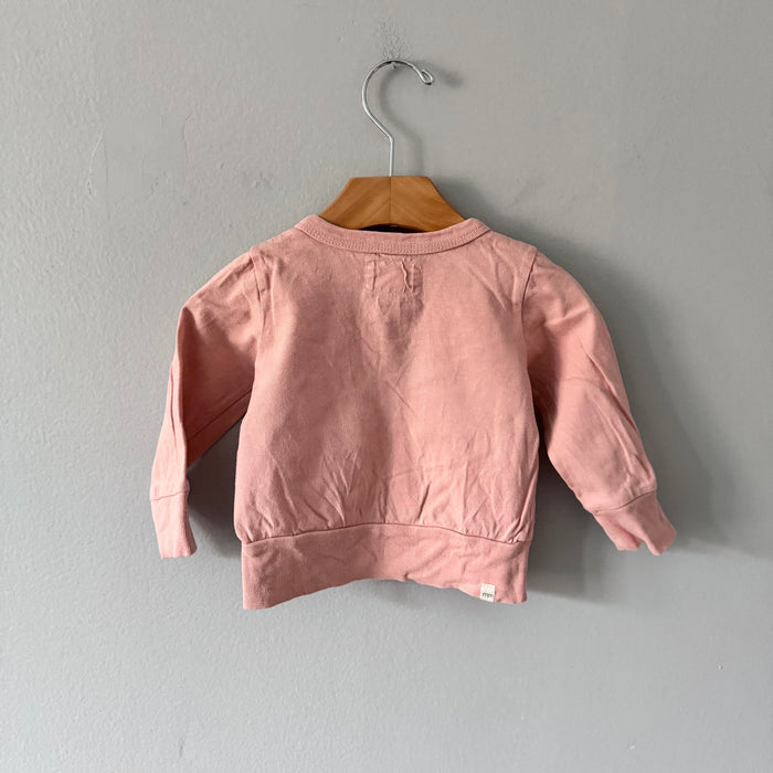 Mini mioche / Light orange cardigan / 6-12M