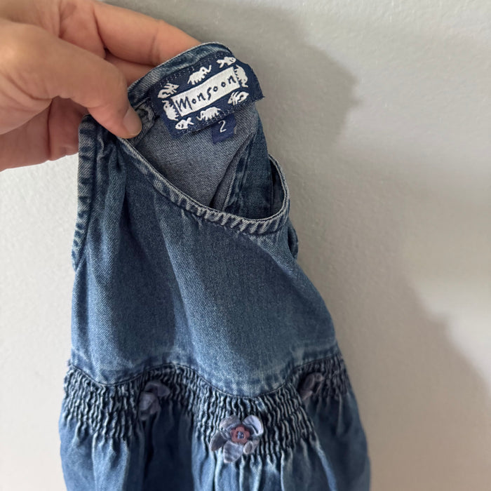 Monsoon / Chambray dress / 2Y