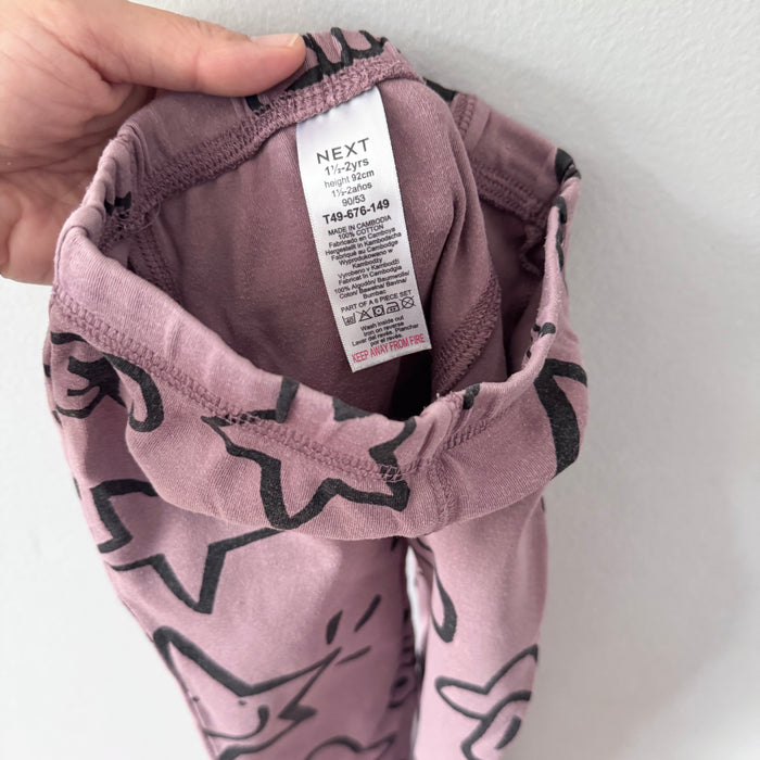 Next / Smokey pink pajama set / 18-24M