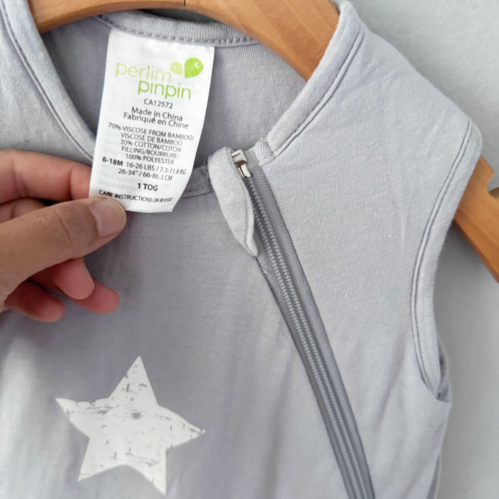 Perlimpinpin / Light grey sleep sack 1.0tog / 6-18M