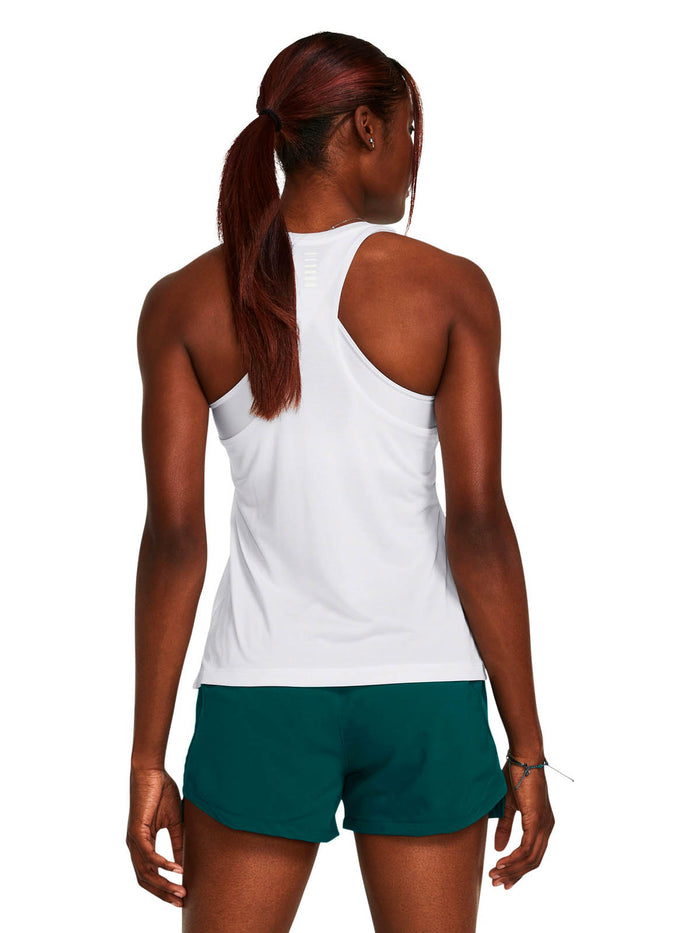 Polera sin mangas de lanzamiento UA para mujer
