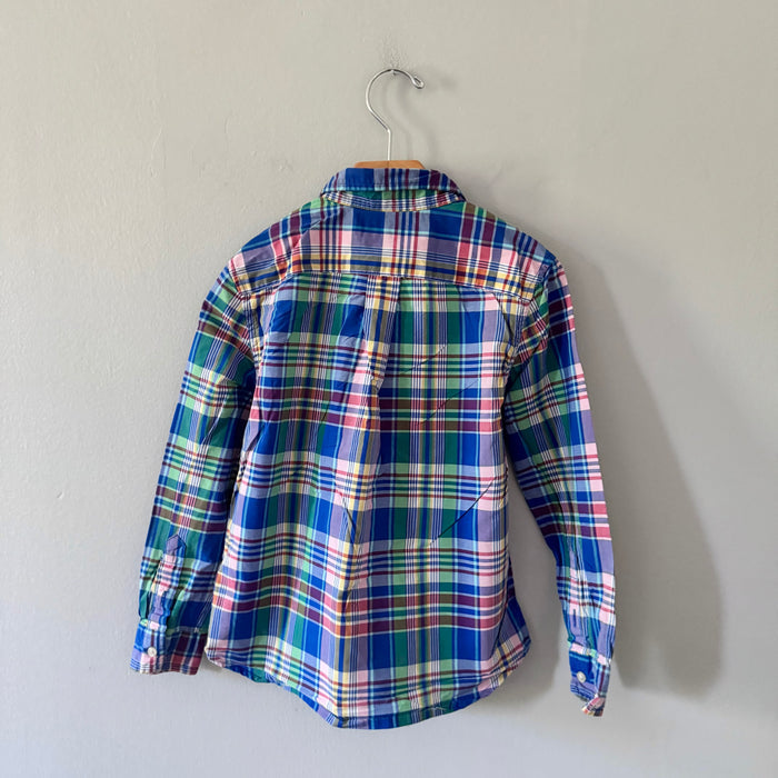 Polo Ralph Lauren / Blue x green checked shirt / 6Y