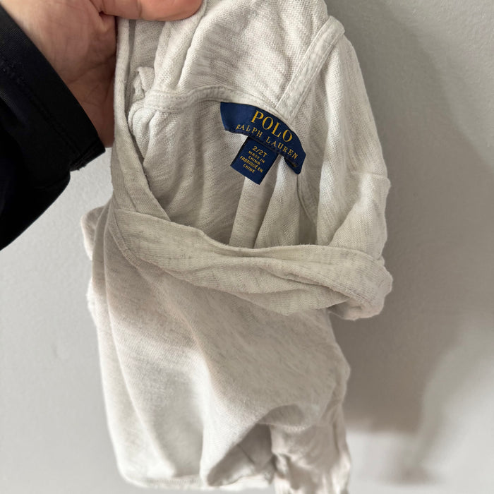 Polo Ralph Lauren / Light grey shirt with hood / 2T