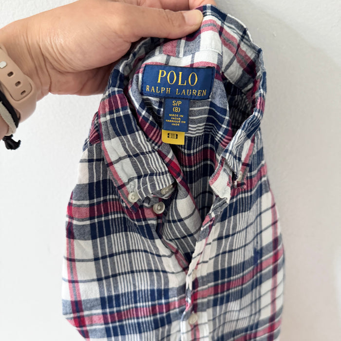Polo Ralph Lauren / White red blue shirt / 8Y