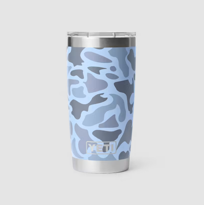 Rambler 20 oz Tumbler Blue Camo