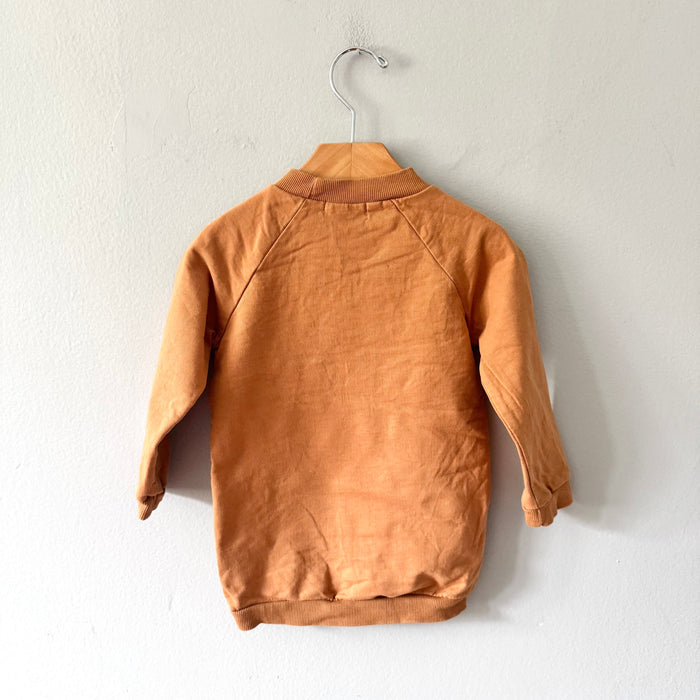 Souris mini / Brown sweatshirt dress/tunic / 18-24M