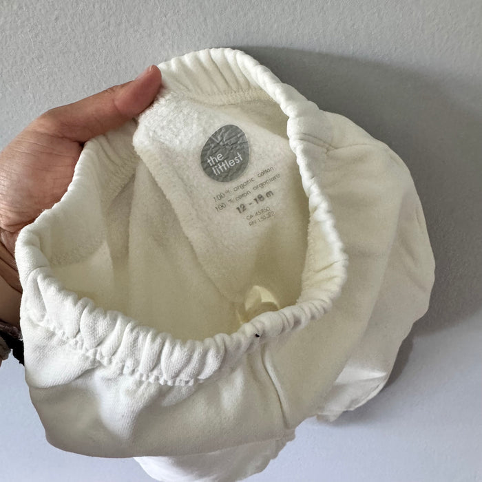 The Littlest / White sweatpants / 12-18M