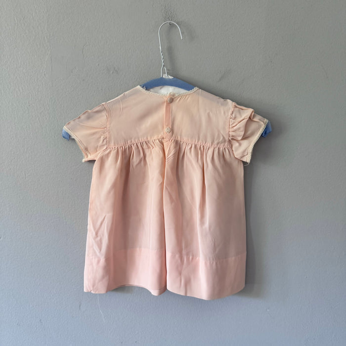 Vintage / Light pink sheer dress / 24M