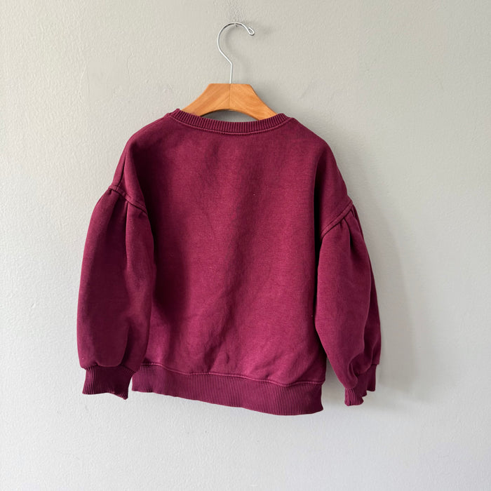 Zara / Burgundy sweatshirt / 6Y