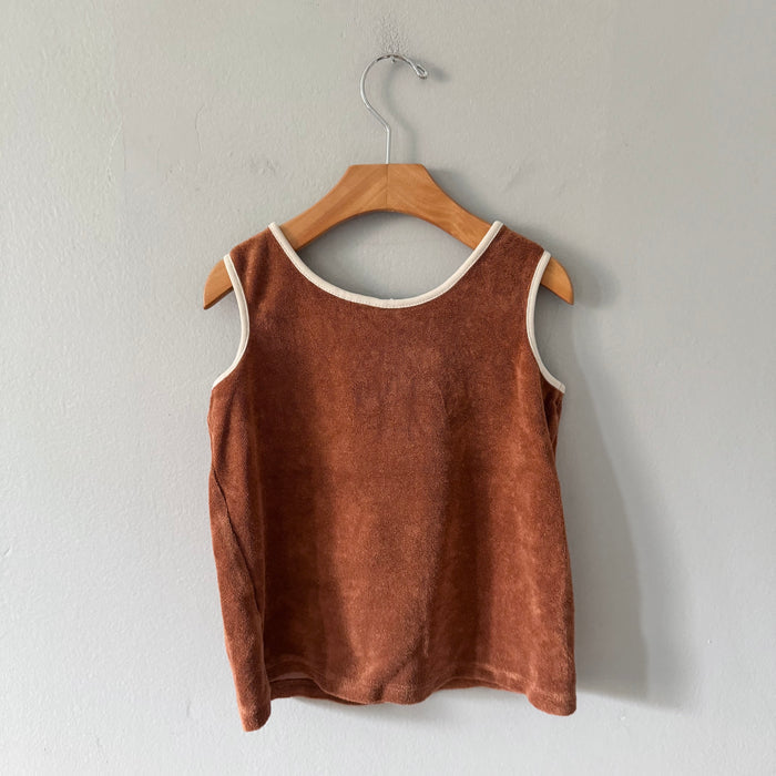 Zara / Love brown tank top / 4-5Y