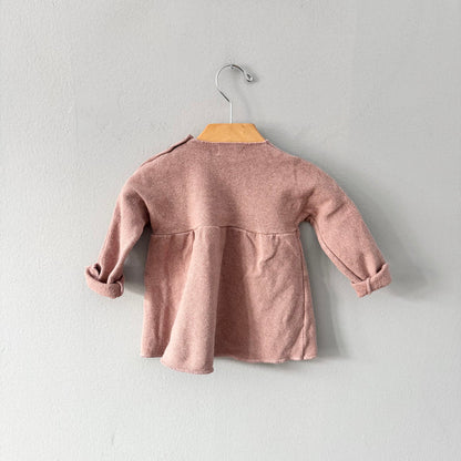 1+ in the family / Smokey pink knit dress / 6M