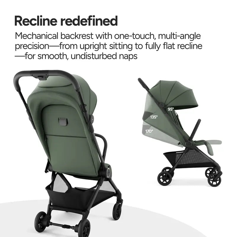 11.5 lbs Lightweight Travel Stroller - One-Second Auto Fold