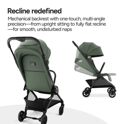 11.5 lbs Lightweight Travel Stroller - One-Second Auto Fold
