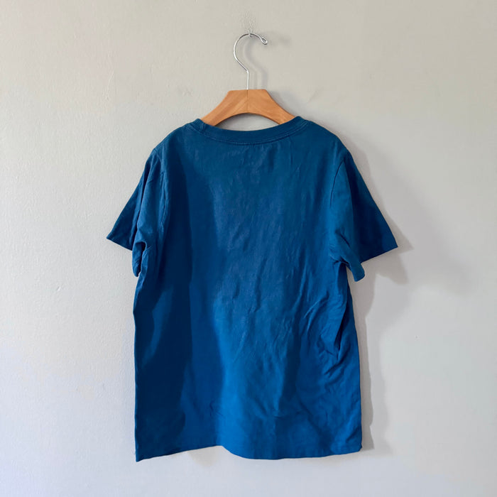Nike / Blue x flower T-shirt / M(9-10Y)