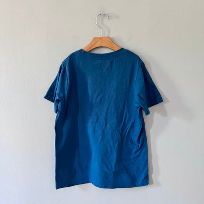 Nike / Blue x flower T-shirt / M(9-10Y)