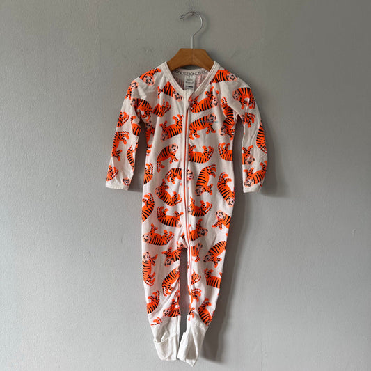 Bonds / White x tiger romper / 12-18M
