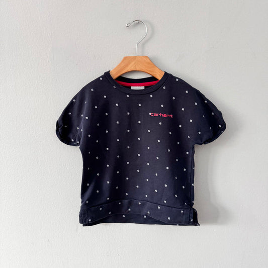 Carhartt / Navy short sleeve crew top / 4Y