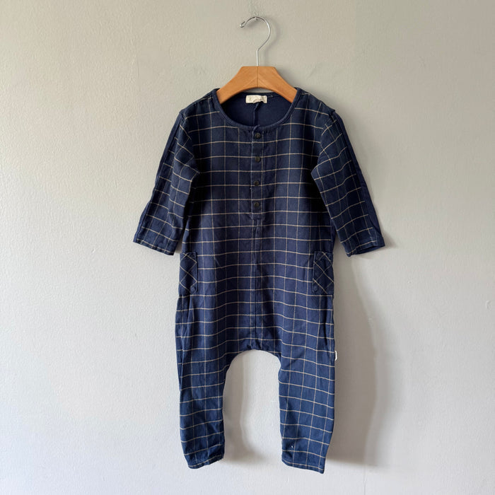 Greige. / Navy romper / 2T