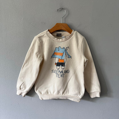 Puma / Ivory sweatshirt / 4-5Y