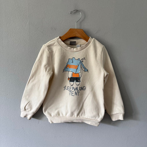 Puma / Ivory sweatshirt / 4-5Y