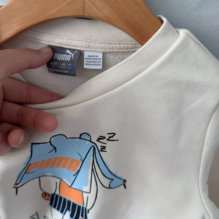 Puma / Ivory sweatshirt / 4-5Y