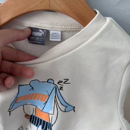 Puma / Ivory sweatshirt / 4-5Y