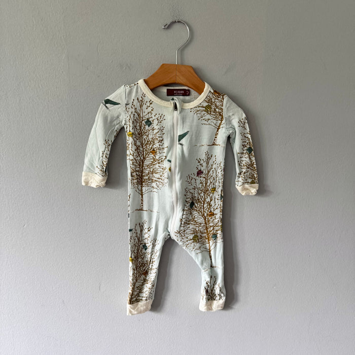 Milkbarn / Light blue romper / 6-9M