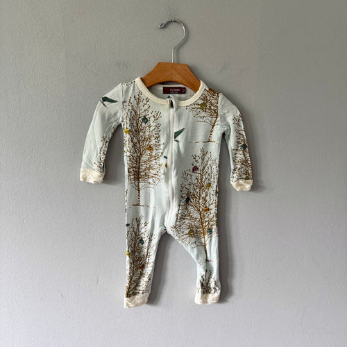 Milkbarn / Light blue romper / 6-9M