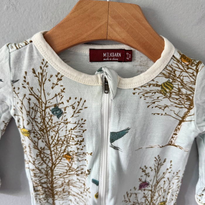 Milkbarn / Light blue romper / 6-9M