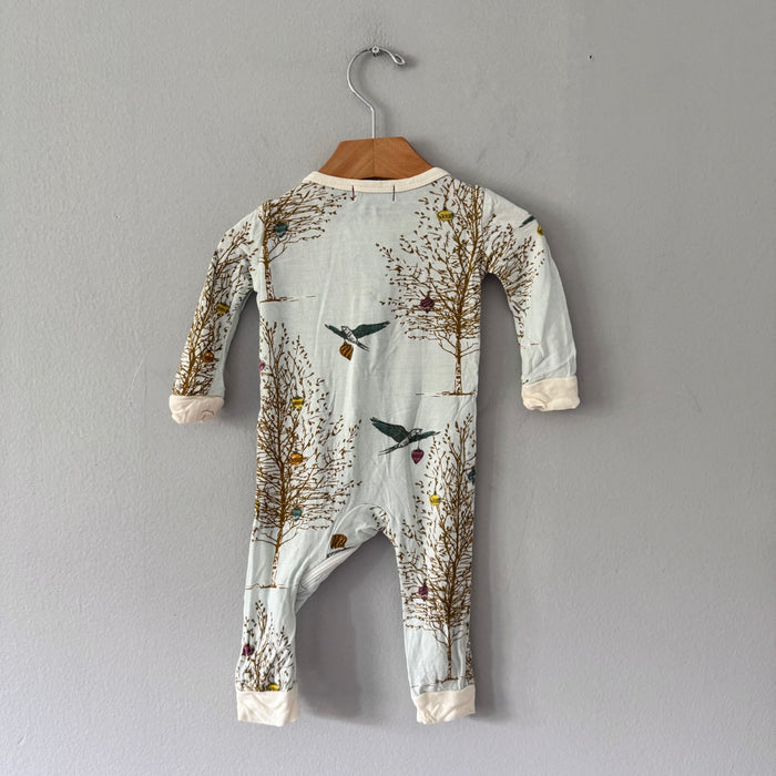 Milkbarn / Light blue romper / 6-9M