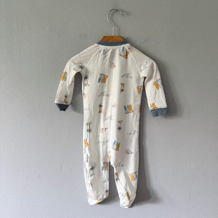 Nest / White x beach romper / 3-6M