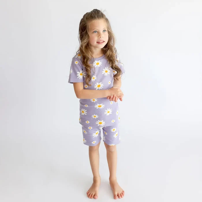 Parade Organics /  "My Jammies" Organic Kids' Pajamas - Short  7/8 Years, Big Daisies