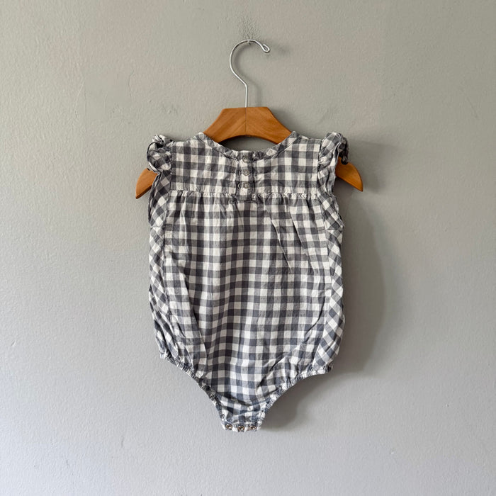 Pehr / Gingham tank romper / 12-18M