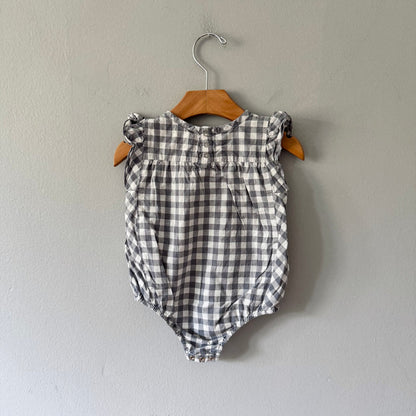 Pehr / Gingham tank romper / 12-18M