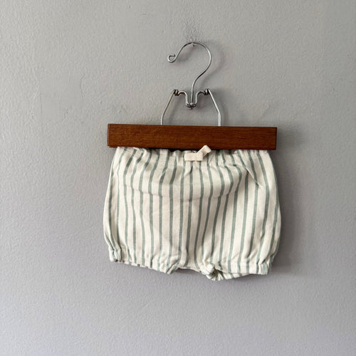Pehr / White blue stripe bloomer / 3-6M