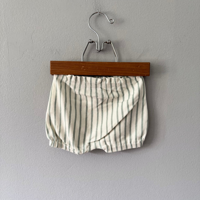 Pehr / White blue stripe bloomer / 3-6M