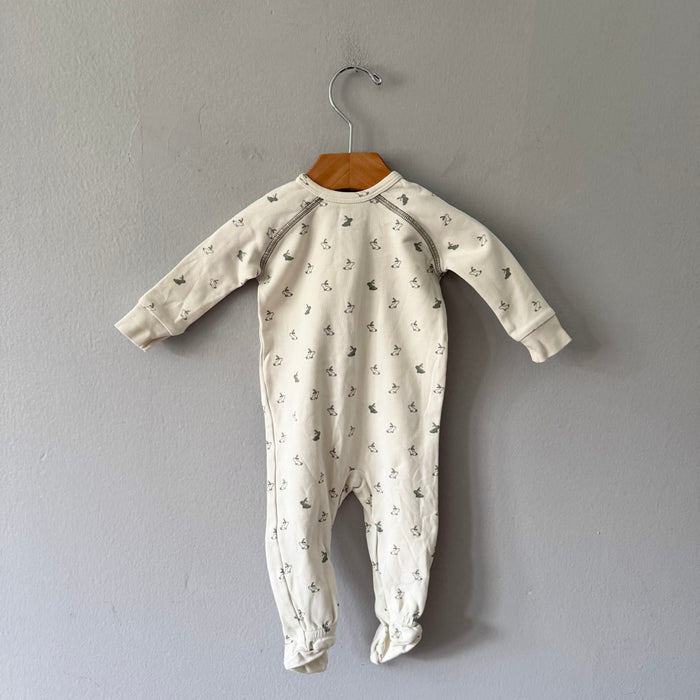 Pehr / White x bunny romper / 0-3M