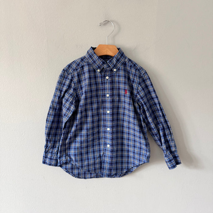 Polo Ralph Lauren / Blue checked shirt / 4Y