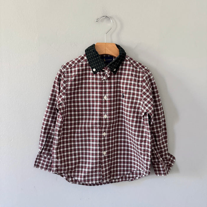Polo Ralph Lauren / Red checked shirt / 4T